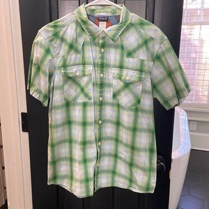 Mens Patagonia organic cotton button down size L